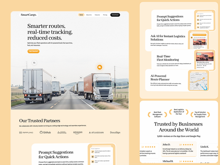 SmartCargo AI logistics interface